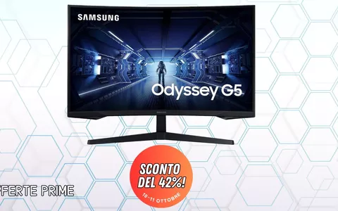 Samsung Odyssey G5 al MINIMO STORICO solo per i clienti Prime