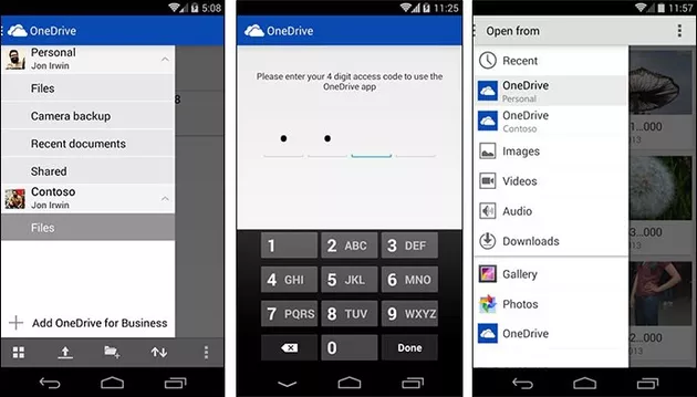 Supporto per OneDrive for Business in OneDrive per Android.