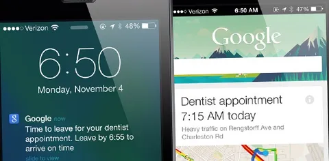 Google Now su iOS supporta al comando 