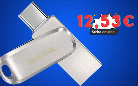 Chiavetta USB SanDisk Dual 128GB: prezzo ASSURDO a soli 12€