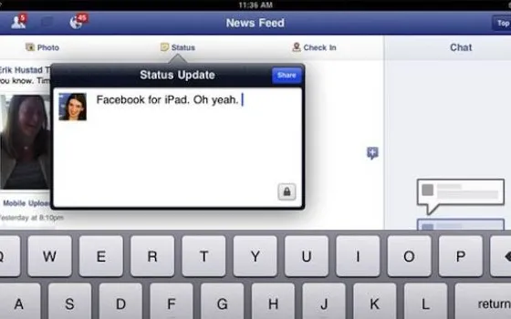 L'App di Facebook per iPad? E' pronta da mesi