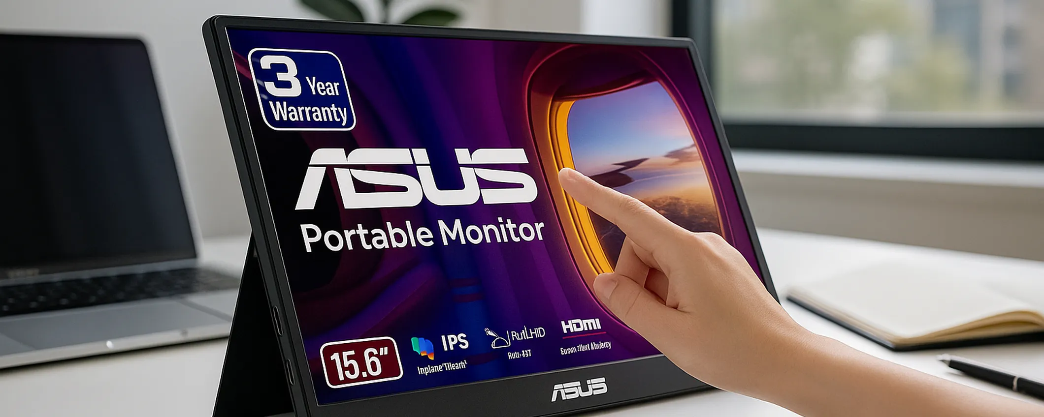 Aumenta la produttività quando sei in giro con il monitor portatile ASUS ZenScreen Touch