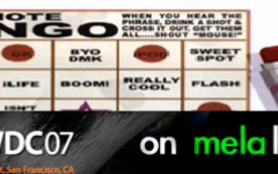 WWDC Keynote Bingo 2007