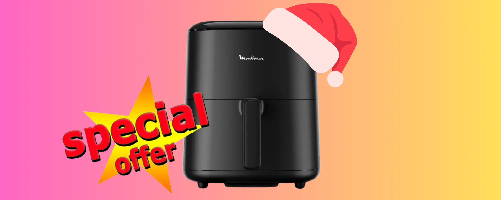 Friggitrice ad Aria Moulinex a meno di metà prezzo (e arriva prima di Natale!)