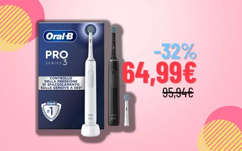 Spazzolino elettrico Oral-B: SCONTO WOW del 32% e prezzo BASSISSIMO!