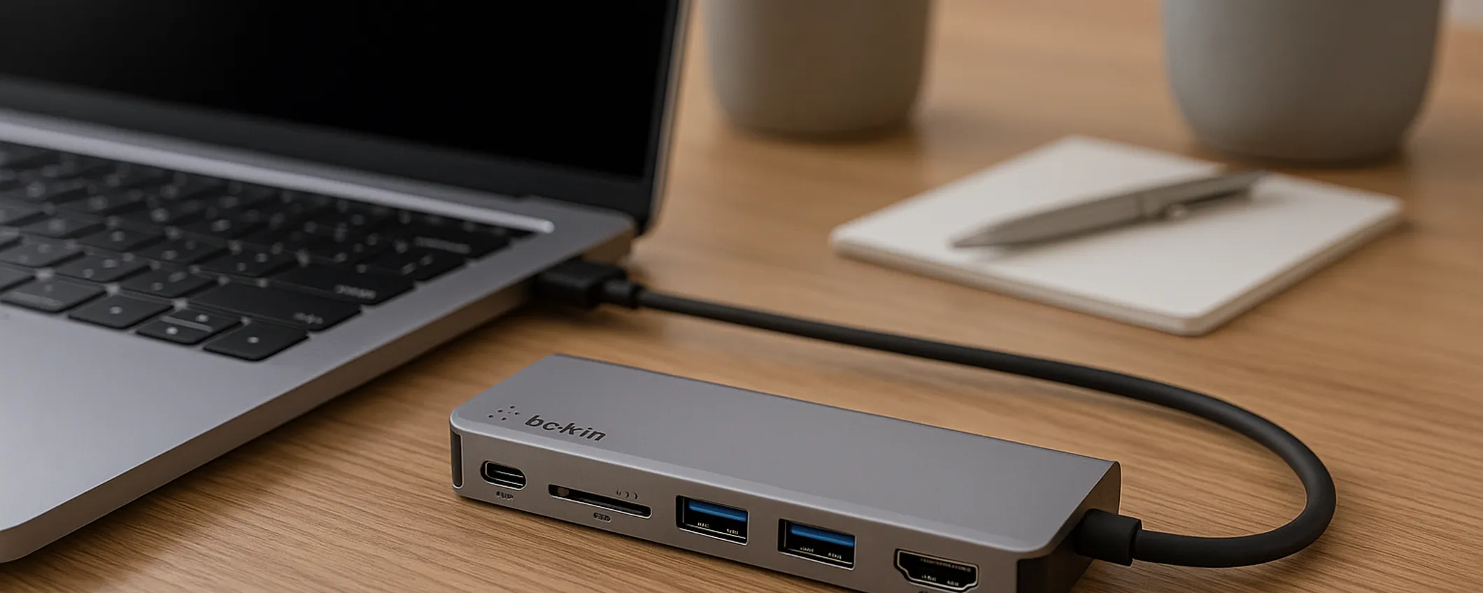 Belkin Hub 6 in 1 in offerta: espandi il tuo laptop a un prezzo sorprendente