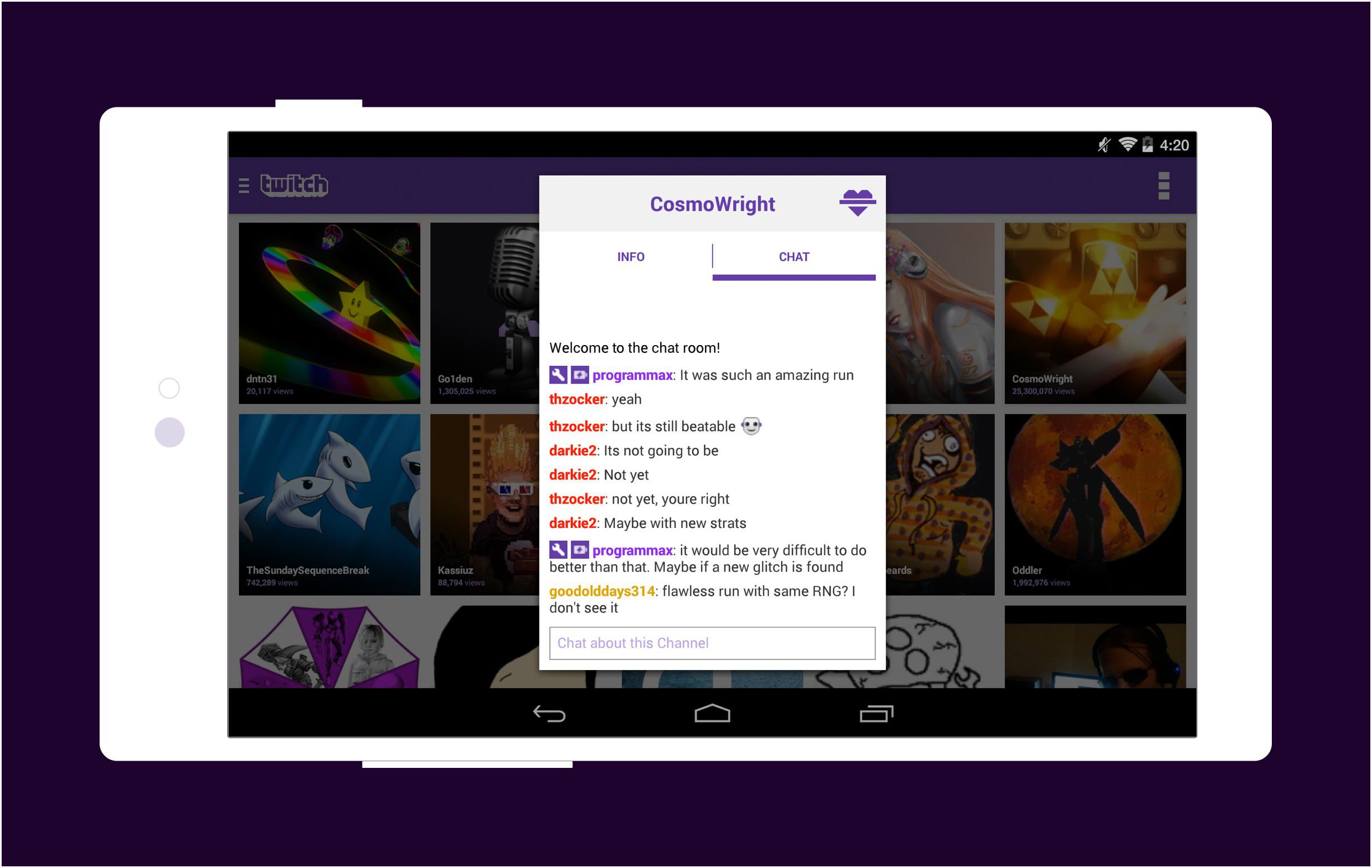 twitch chat app