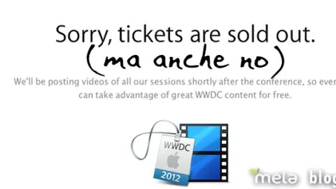 Apple sta ritirando parte dei blglietti per il WWDC 2012