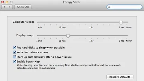 OSX Mavericks porterà Power Nap sugli iMac