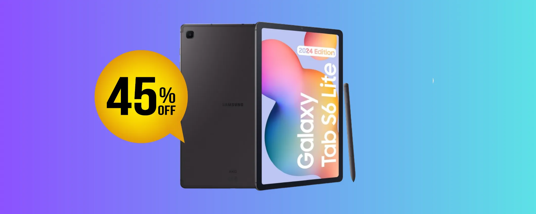 Samsung Galaxy Tab S6 Lite (con S Pen inclusa): oggi lo paghi quasi la metà