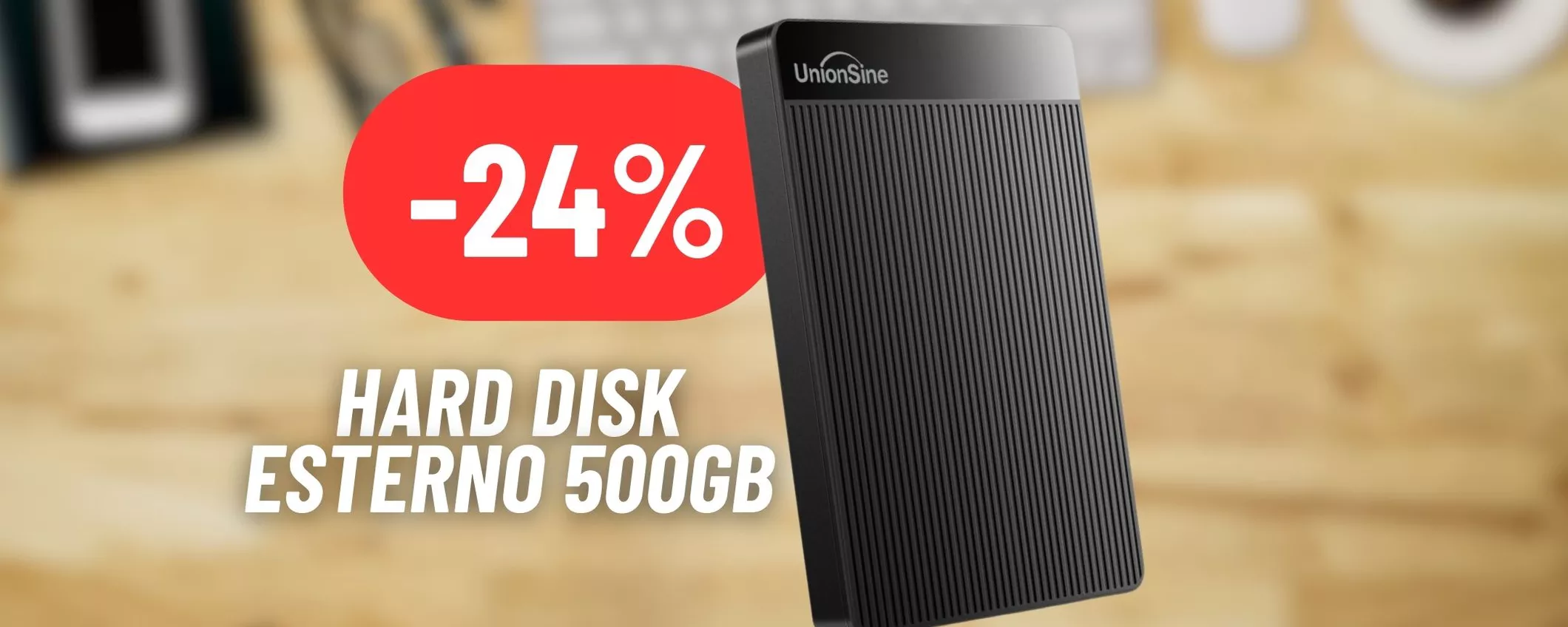 Hard Disk Esterno compatibile con PC e console da 500GB in mega sconto