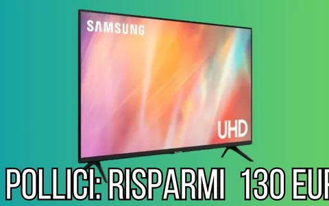 SAMSUNG TV Crystal UHD 4K, 50 pollici super smart in super offerta!