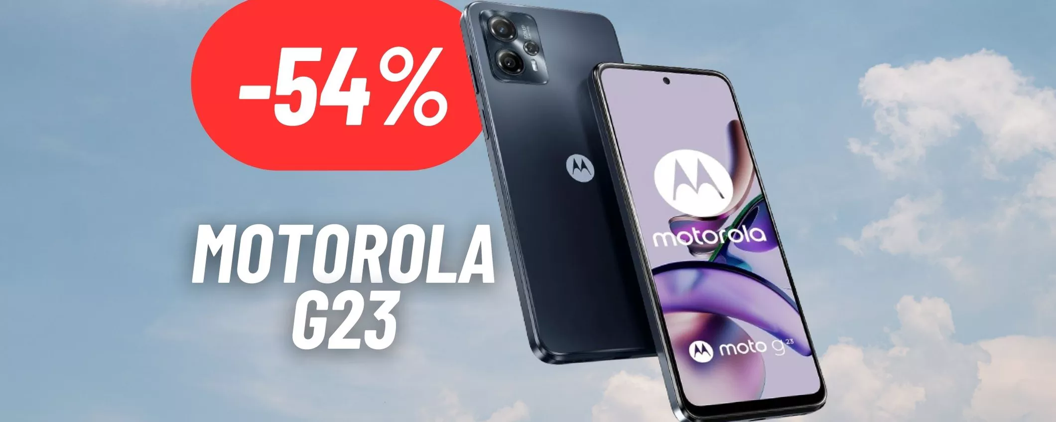 Motorola G23: SCONTO OUTLET del 54% attivo, smartphone top a prezzo bassissimo