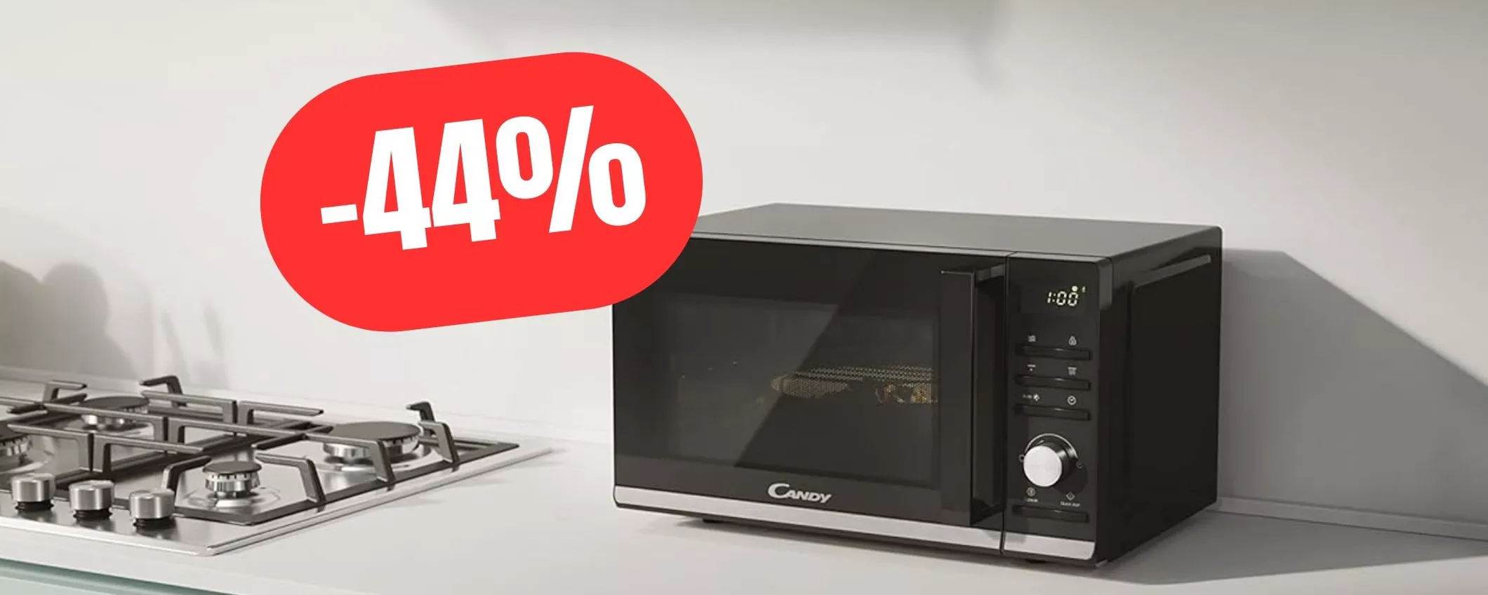 Su Amazon oggi ti porti a casa il forno a microonde Candy con soli 89€ (-44%)