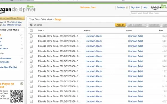 Amazon Cloud Player improvvisamente supporta Safari su iOS