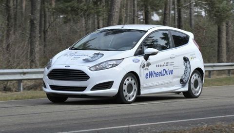 Ford Fiesta eWheelDrive: l'elettrica del futuro