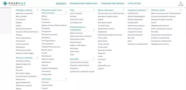 PharMap Categorie Farmaci