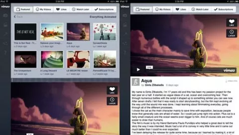 Vimeo 2.0: Ui per iPad e integrazione col Vimeo Music Store