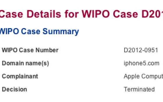 Apple prende possesso del dominio iPhone5.com