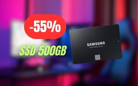 SSD Samsung da 500GB fulmineo e ampio al 55% di sconto