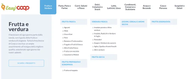 EasyCoop: le categorie