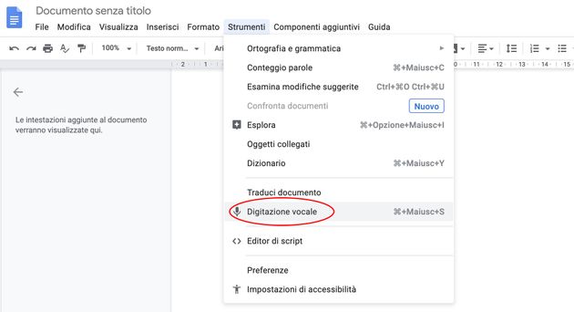 Google Trascrizione