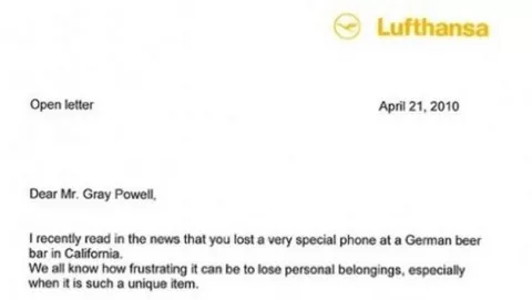 Lufthansa offre un volo gratis ad un ingegnere di iPhone