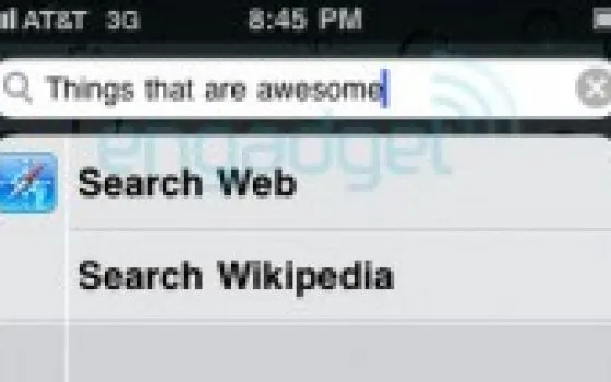 Ricerche anche con Wikipedia in Spotlight di iPhone 4.0