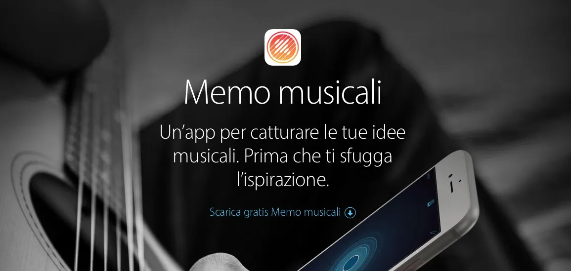 Memo Musicali, la nuova app di Apple per fissare l'ispirazione