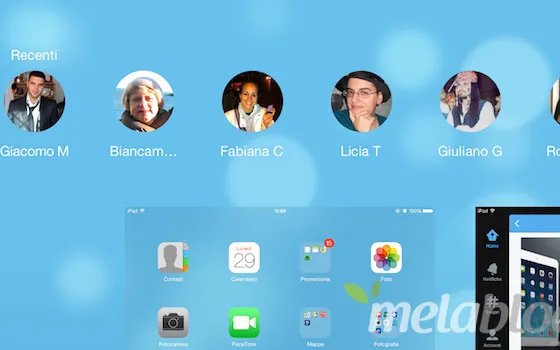 iOS 8, modificare o disabilitare i contatti nel Multi Tasking