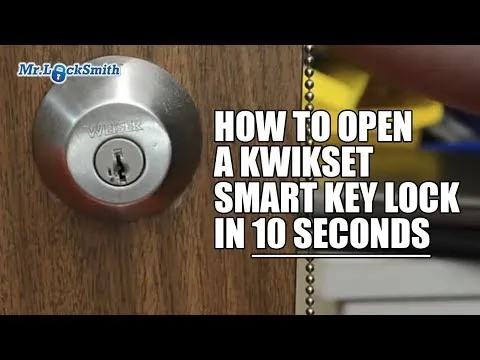 How to Open a Kwikset Smart Key Lock in 10 seconds Video by Mr. Locksmith