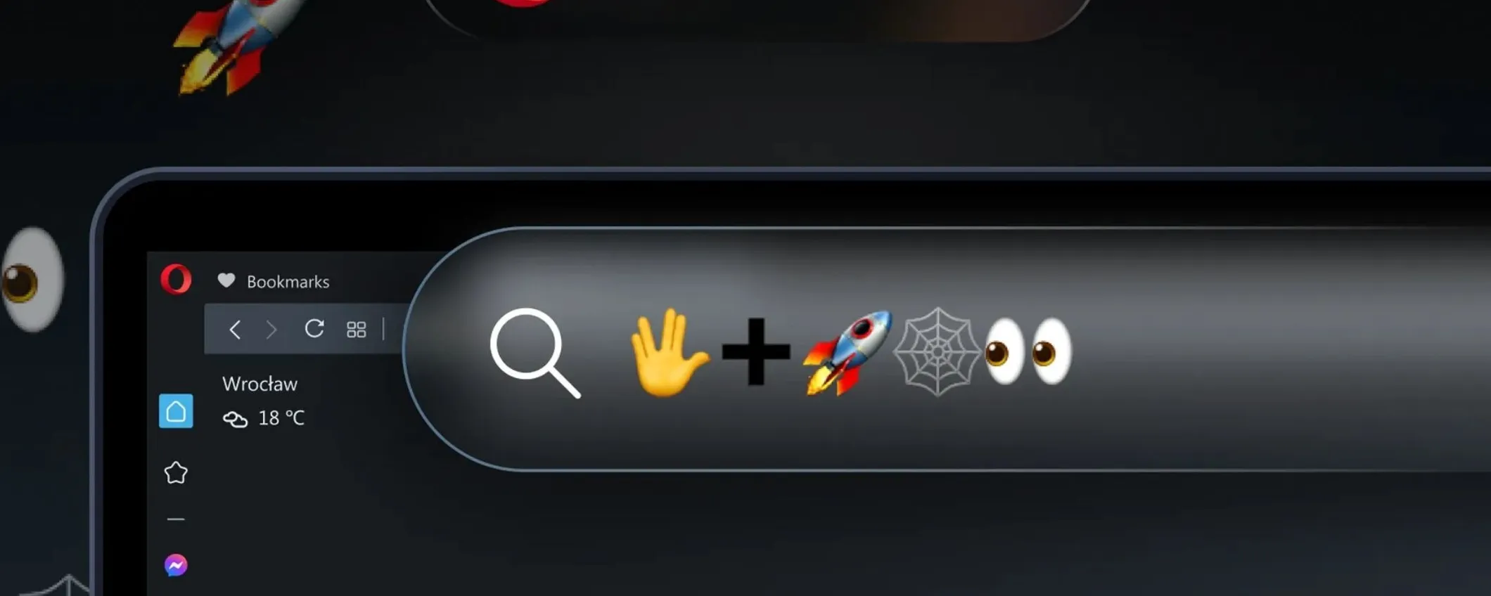 Opera introduce il supporto agli indirizzi Web di sole emoji