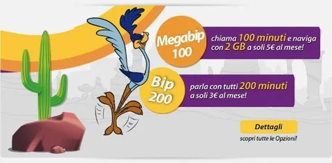 Bip Mobile: Bip 100 e 200 anche in versione Mega