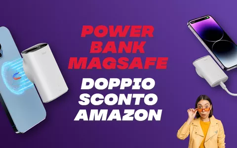 Power Bank MagSafe compatto in DOPPIO SCONTO: per iPhone 12/13/14