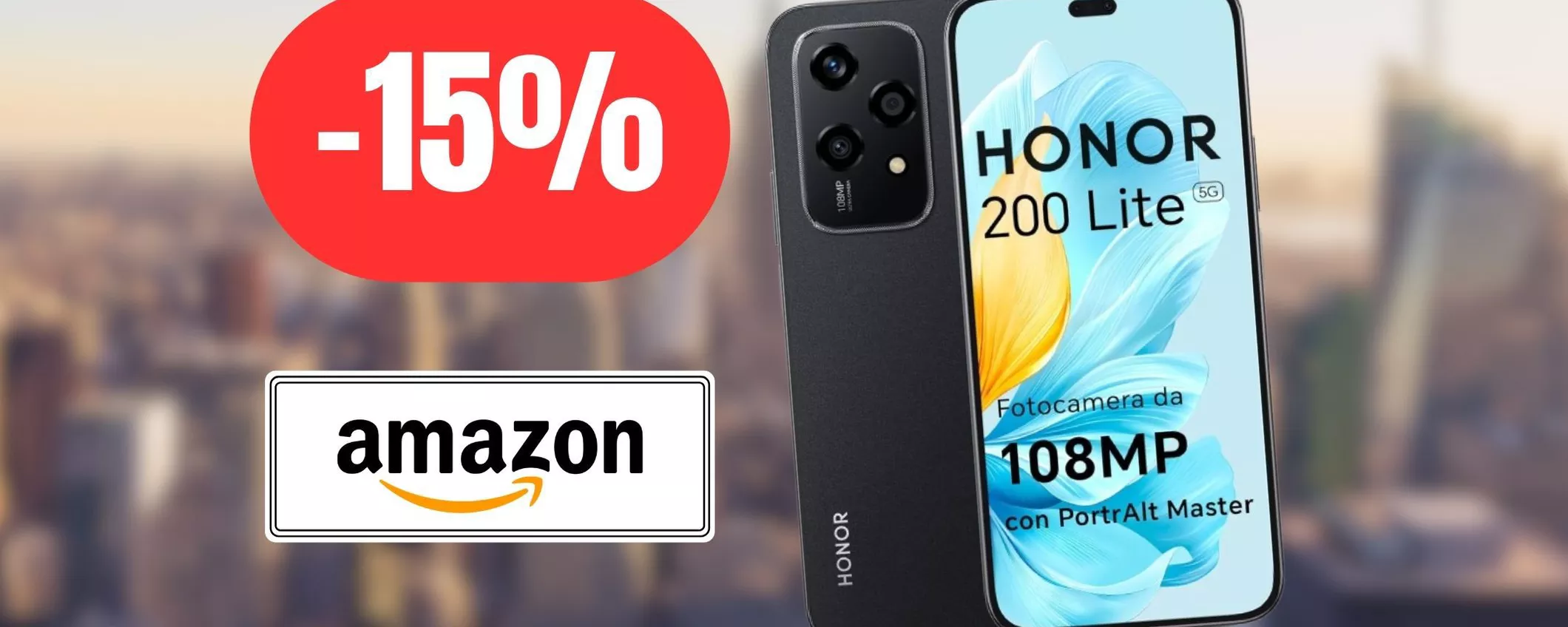 HONOR 200 LITE oggi è un best buy con lo sconto FULMINEO di Amazon