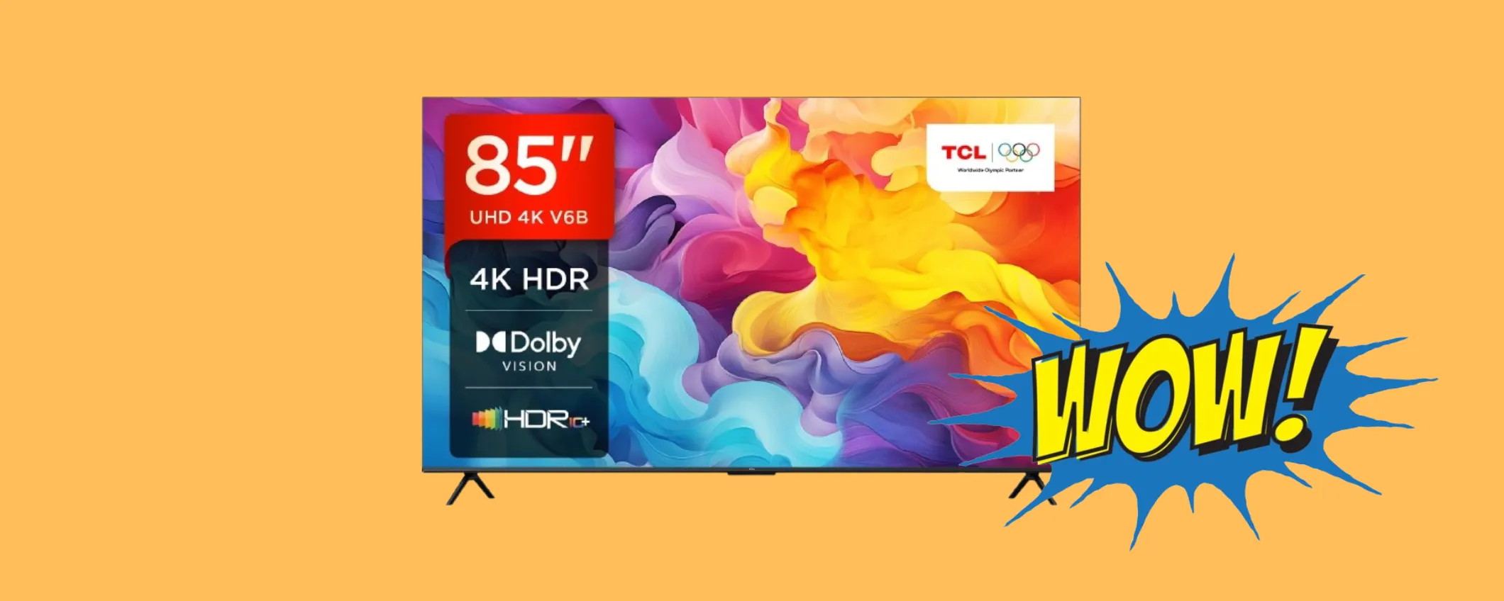 Trasforma il tuo salotto con la Smart TV TCL da 85