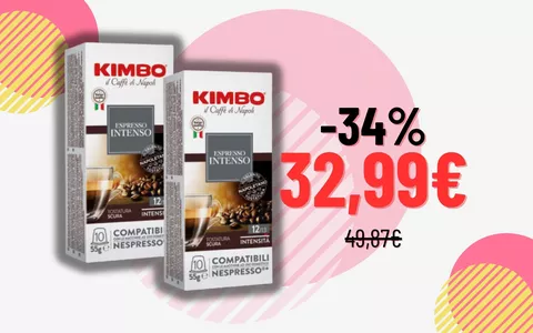 200 capsule KIMBO per Nespresso: REGALATE a soli 32€ su eBay!