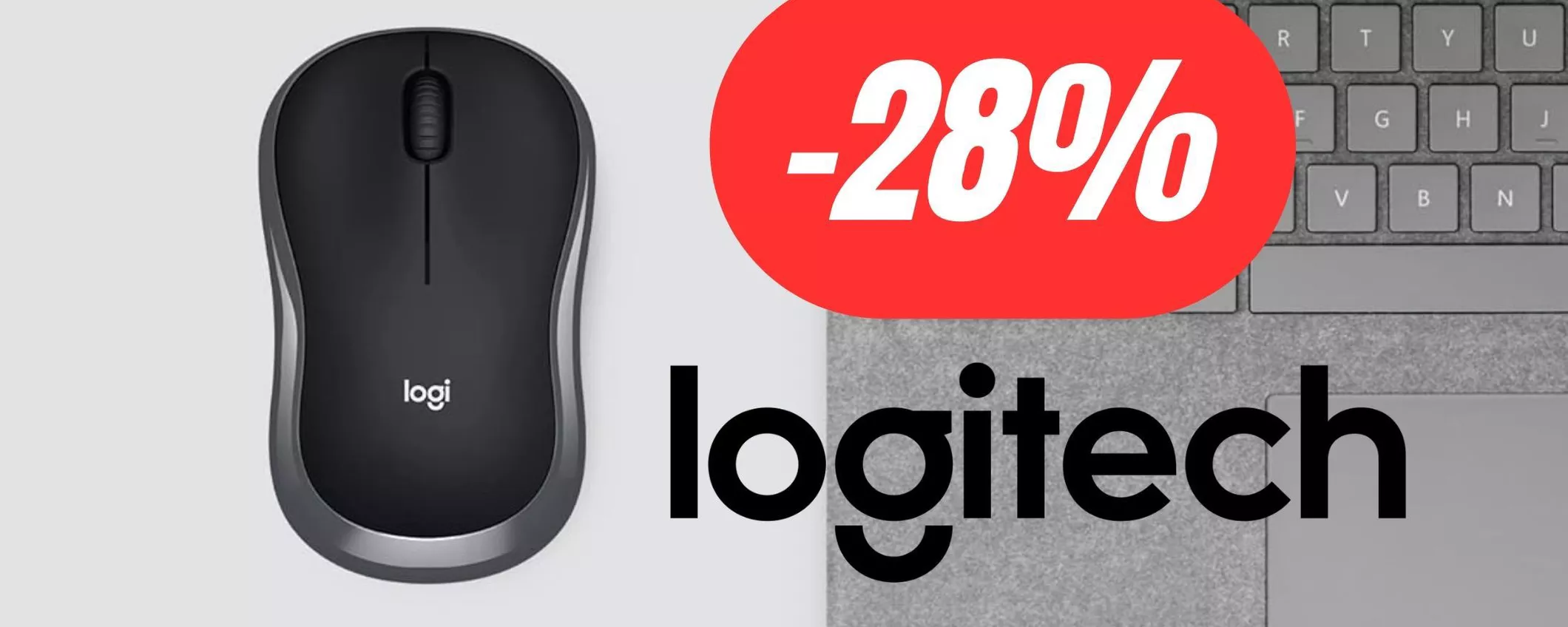 Mouse Logitech compatto e preciso, perfetto per l'ufficio (-28%)