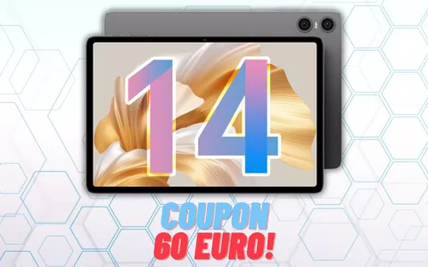 Tablet Android 14 a MENO DI 100€ grazie al coupon di 60€