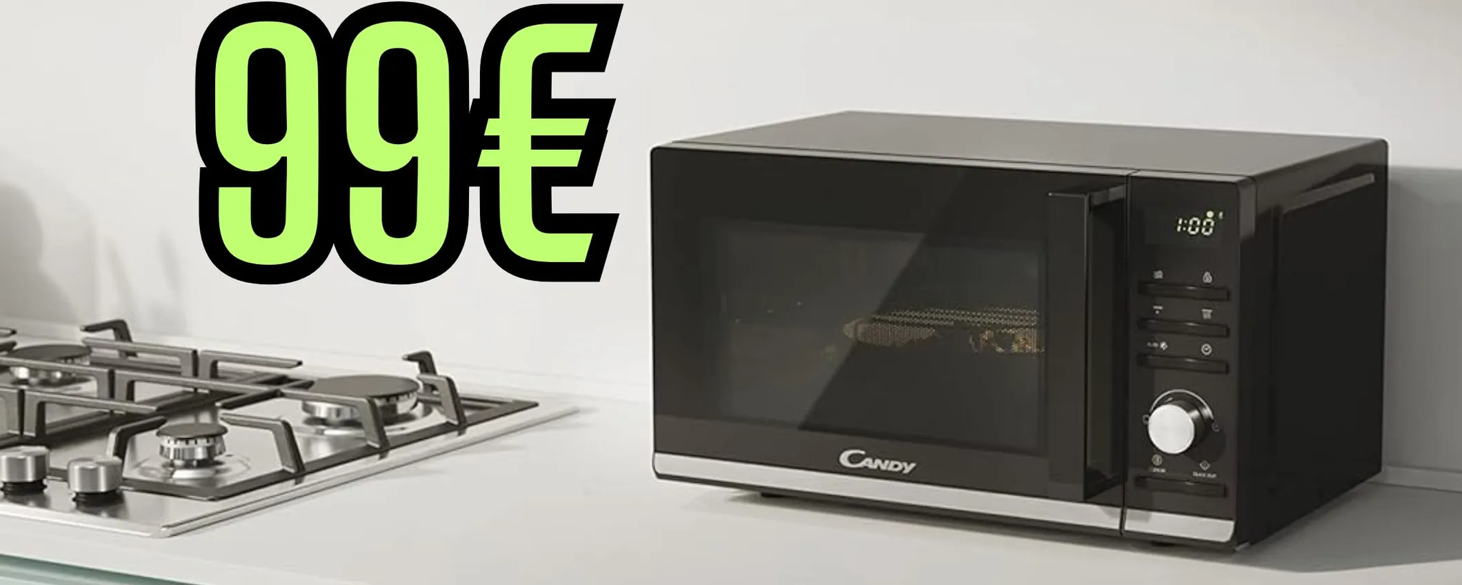 Forno a microonde Candy a 99€: l’alleato definitivo in cucina (-38%)