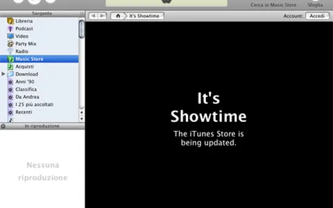 iTunes Music Store offline