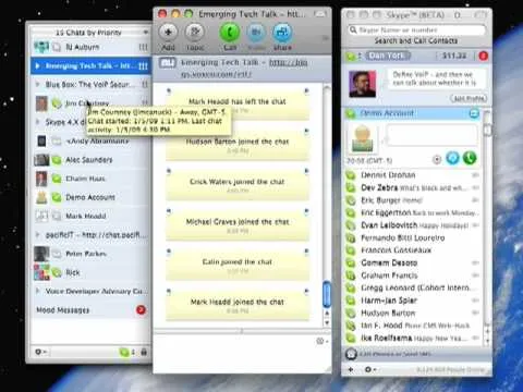 Emerging Tech Talk #015 - Demo - new Skype 2.8 Beta for Mac