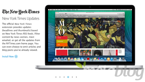Estensioni Safari: restyling ed aggiornamento del sito Apple