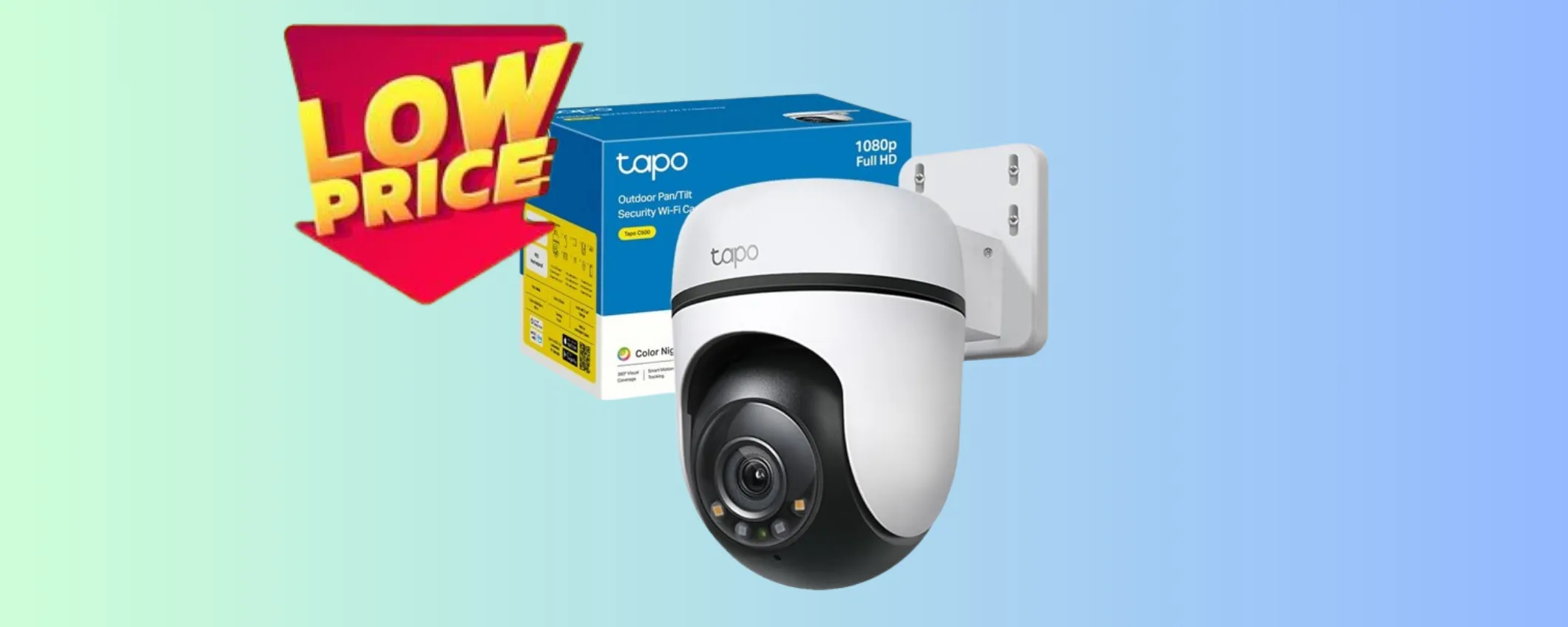 Telecamera Wi-Fi da esterno Tapo al prezzo minimo storico (-30%)