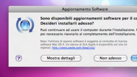 Aggiornamenti software per MacBook Air e iDVD
