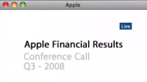 Risultati fiscali Q3-2008 Apple: il miglior trimestre di giugno di sempre