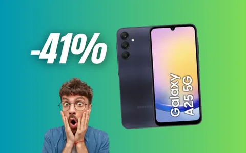 Samsung Galaxy A25: OFFERTA CHOC oggi su Amazon, è TOP