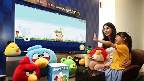Samsung Smart TV, Angry Birds si giocherà con gesti e voce
