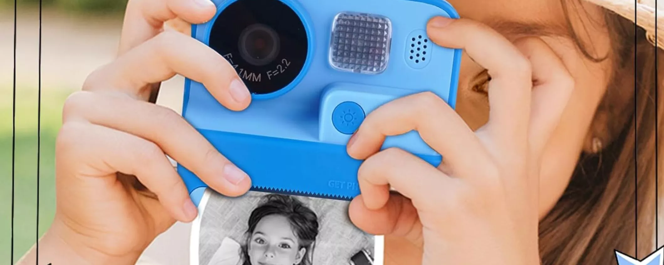 Macchina fotografica digitale con stampa istantanea: per i tuoi bambini REGALO SUPER!