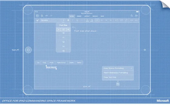 Office per iPad: il processo creativo seguito dai designer